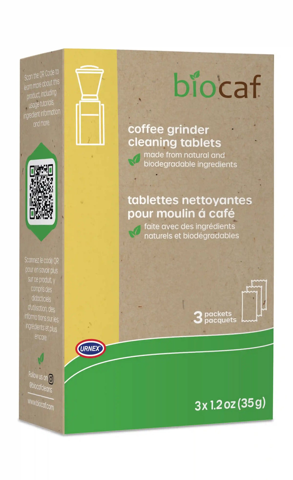 Biocaf Coffee Grinder Cleaning Tablets - 3 Packets