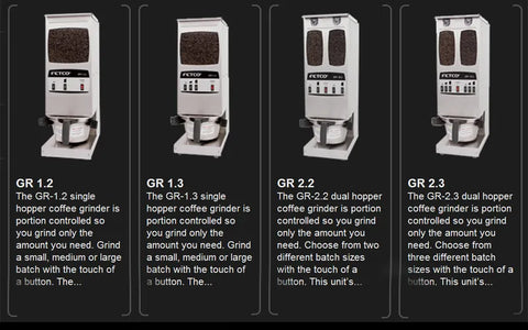 Fetco GR-2.2 - Portion Controlled Coffee Grinder - Dual Hopper