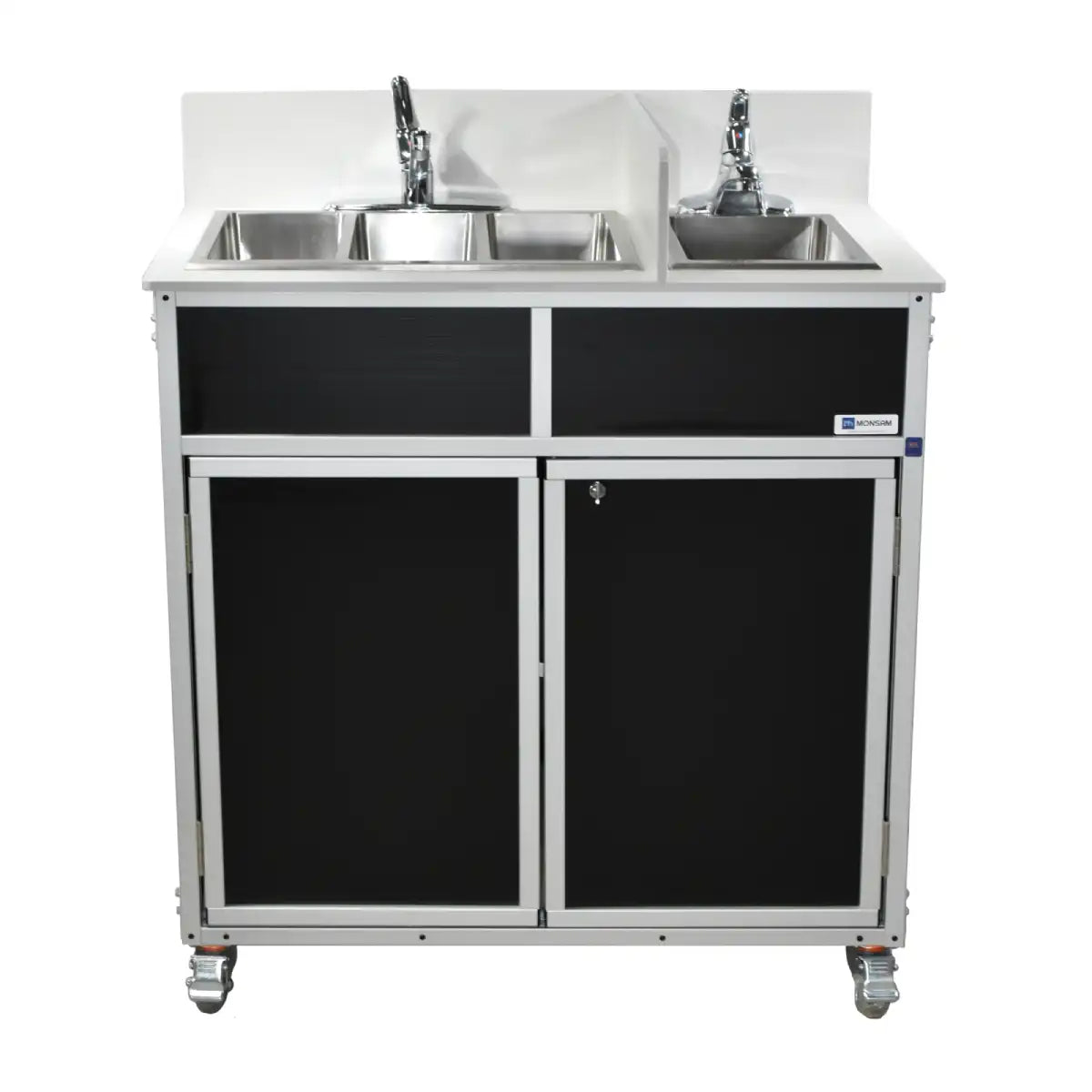 Monsam NSF Certified Portable 4-Basin Sink