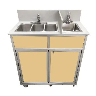 Monsam NSF Certified Portable 4-Basin Sink