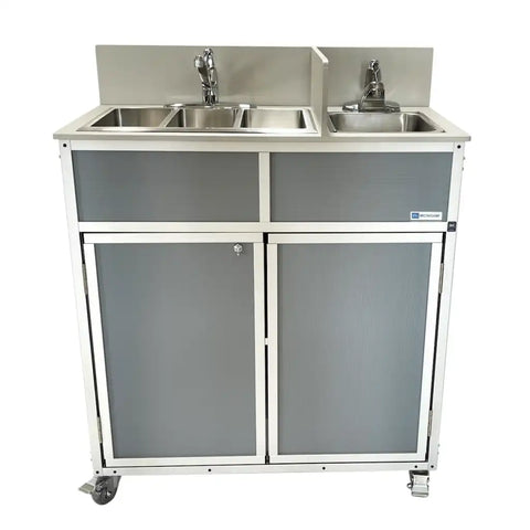 Monsam NSF Certified Portable 4-Basin Sink