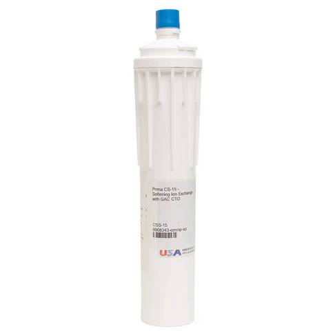 Omnipure CS-15 - Softening Ion Exchange with GAC CTO Reduction - ELF 15" Replacement Filter Cartridge - For Prima CSS-15