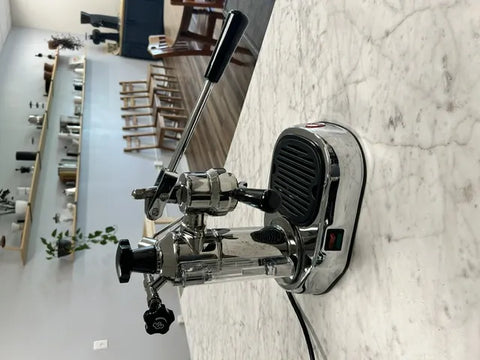 USED - EXCELLENT | La Pavoni Europiccola Lever Espresso Machine, Chrome, 8 cup capacity