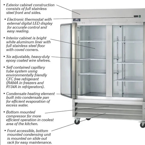 Arctic Air AR49 - 2 Door Reach-In Refrigerator