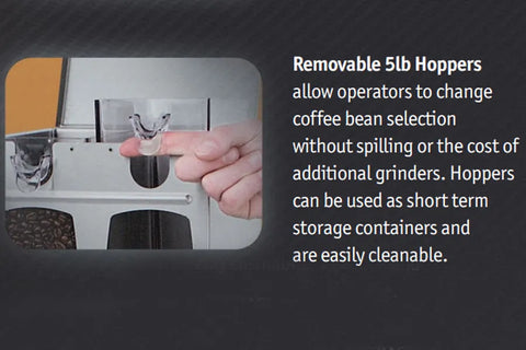 Fetco GR-2.2 - Portion Controlled Coffee Grinder - Dual Hopper