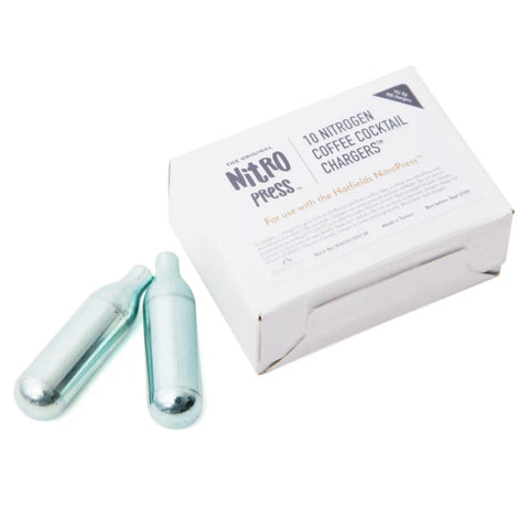 Nitropress Nitrogen Coffee Cocktail Chargers for the NitroPress (Box of 10)