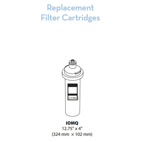 Ice-O-Matic IOMQ Water Filter Replacement Cartridge